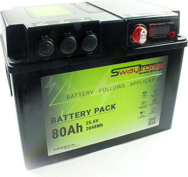Image du produit Swaytronic Pack de batteries 80Ah 25.6V (25.60 V, 80 Ah)