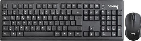 Produktbild Viking Tastatur-Maus-Set Ativa HKM8117 Kabellos QWERTZ (DE, Kabellos)