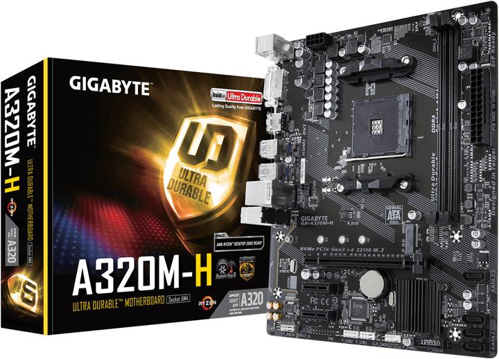 Actual product image Gigabyte GA-A320M-H (AM4, AMD A320, mATX)