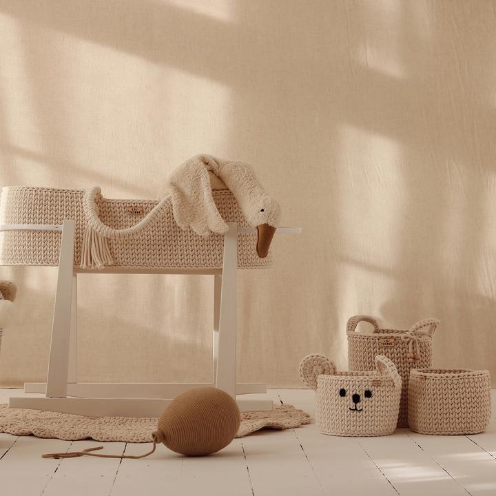 Actual product image Lil Things Bear storage basket