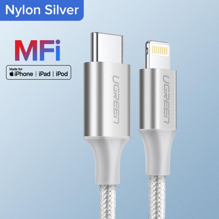 Actual product image Ugreen Lightning to USB-C 2.0 Cable (1 m, USB 2.0)