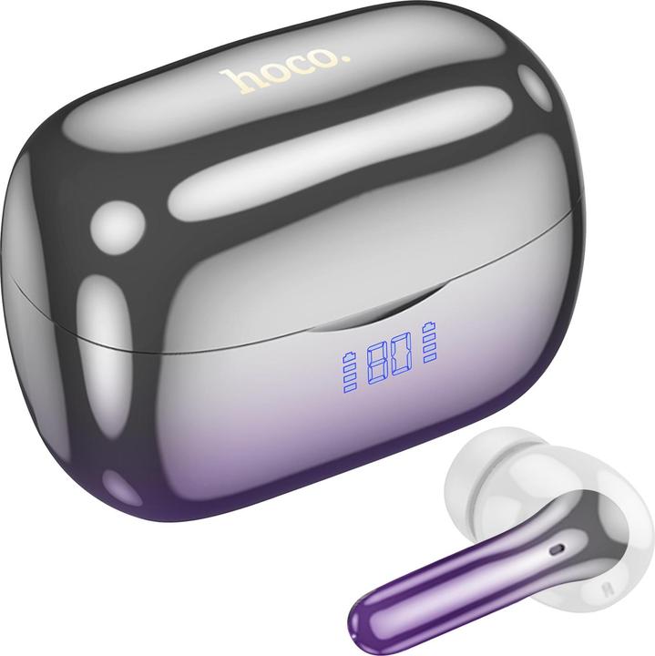 Actual product image Hoco Bluetooth headphones chrome effect (ANC, 7 h, Wireless)