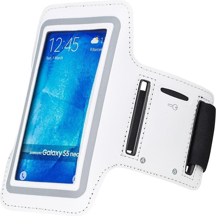 Actual product image Wave S-size Smartphone Armband, white (Samsung Galaxy S4, Samsung Galaxy Nexus, Nokia Lumia 920, Samsung Galaxy S III, Apple iPhone 5, Nokia Lumia 900)