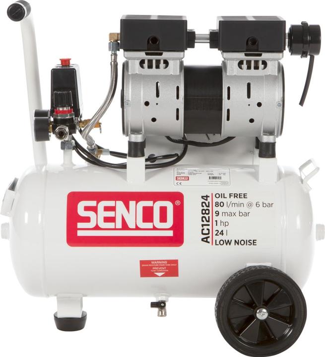 Actual product image Senco AFN0035 AC12824 Geräuscharmer Kompressor 230V (9 bar, 24 l)