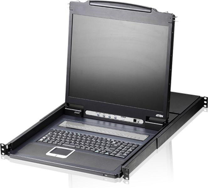 Produktbild Aten 8x PS/2-USB-VGA LCD Console, max, TFT-LCD, 1280 × 1024, 5 ms, 250 cd/m², AC FR