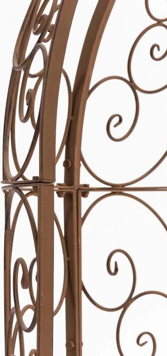 Image du produit Swisshandel24 Demi-pavillon Rosie avec banc, brun antique (58 cm, 120 cm)