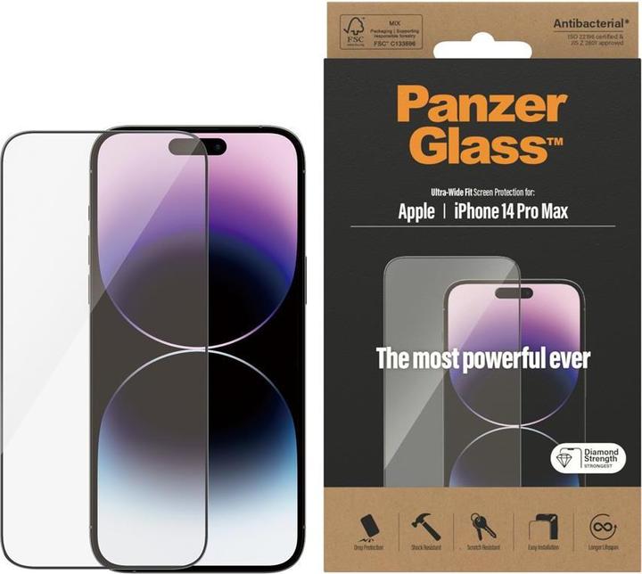 Immagine prodotto PanzerGlass Vestibilità ultra-ampia (1 Pezzo/i, Apple iPhone 16 Pro)