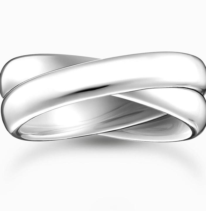 Immagine prodotto Thomas Sabo Ring Duo schmal Silber (64, 925 Argento)