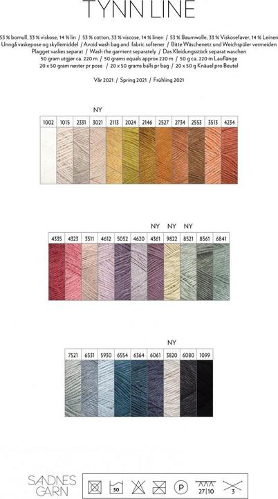 Immagine prodotto Sandnes Garn Linea Tynn 50g (220 m)
