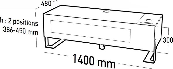 Produktbild Erard Naga (140 x 48 x 30 cm)