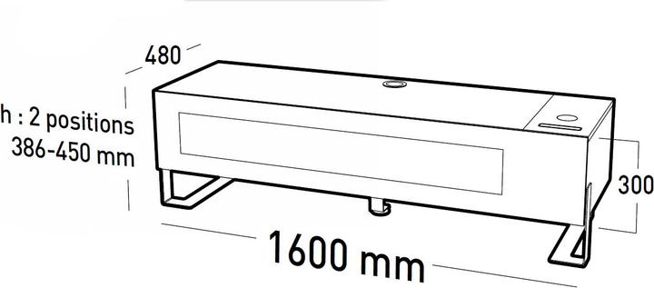 Image du produit Erard Naga (160 x 48 x 30 cm)