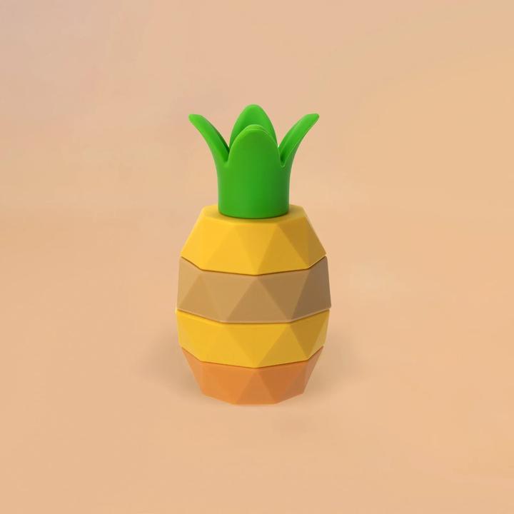 Immagine prodotto Activity Board Giocattolo in silicone impilabile Baby Building Blocks Fruit Design Blocco morbido in gomma per la