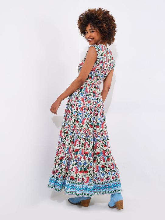 Actual product image Joe Browns Beaded Floral Button Maxi Dress (38)