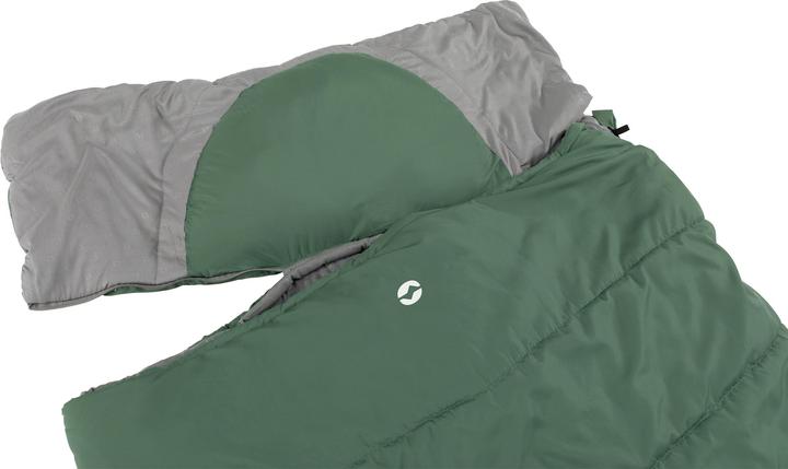 Actual product image Outwell Contour Lux XL polyester sleeping bag, green (235 cm)