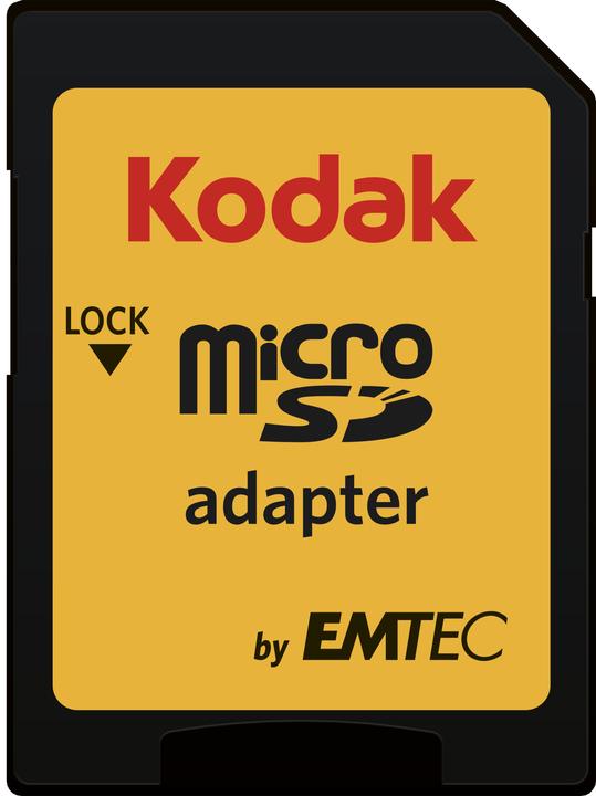 Actual product image Emtec Kodak microSDXC Premium 64GB Class10 U1 V10 A1 (64 GB, microSDXC, U1, UHS-I)