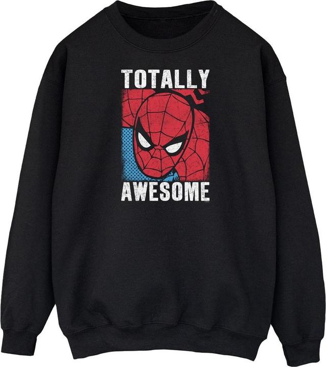Actual product image Spiderman Mens Totally Awesome Cotton Sweatshirt (M)
