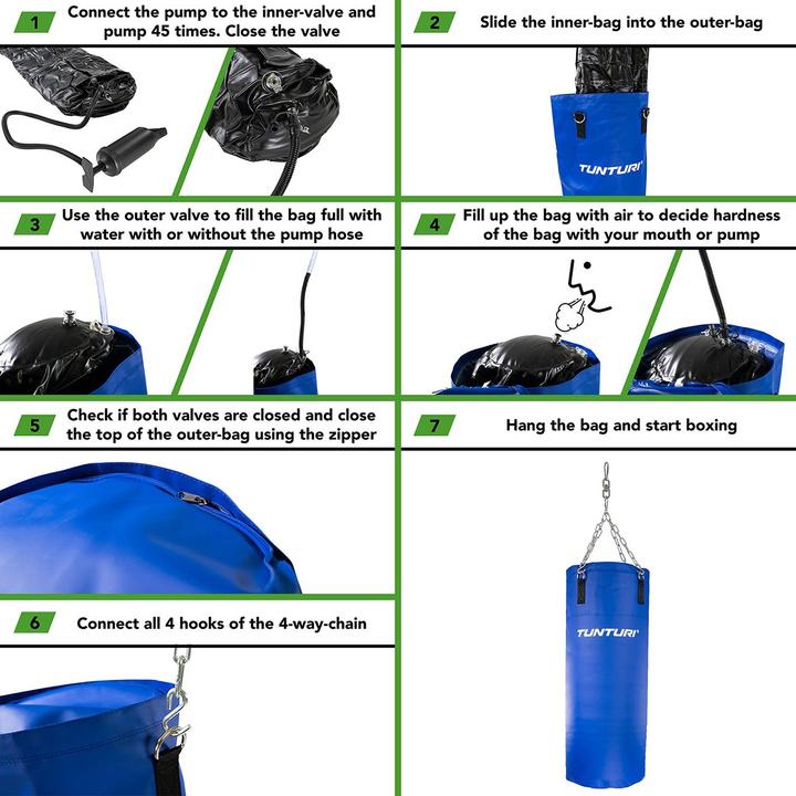 Productafbeelding Tunturi Wasser Boxsack (100 cm, 30 kg)