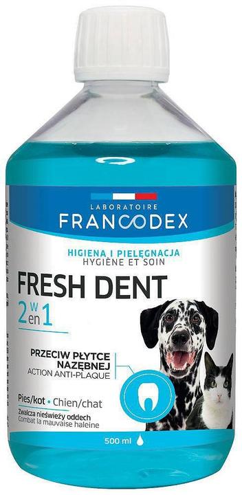 Francodex Fresh Dent płyn do higieny jamy ustnej 500ml (FR179121) (Katze, Hund, 500 ml)