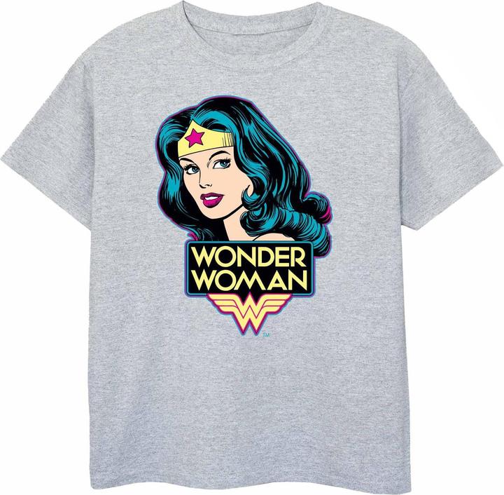 Actual product image Wonder Woman Girls Head T-Shirt (152, 158)