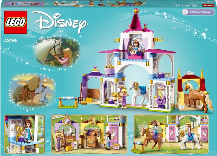 Immagine prodotto LEGO Disney Princess 43195 Belle e Rapunzel Cavallo Stabile (43195, LEGO Disney)