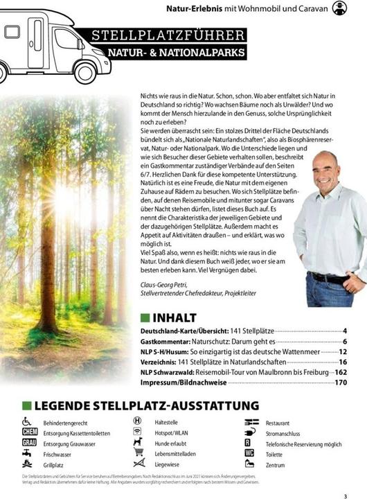Produktbild Stellplatzführer Natur- & Nationalparks (Deutsch, International, 2021)