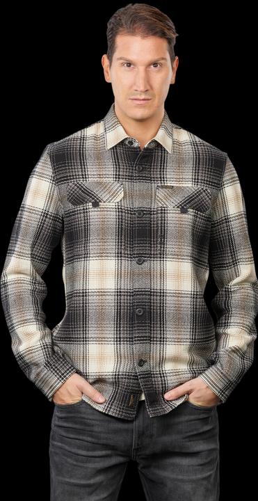 Pme Legend Heavy Flanel Shirt Check Silver Birch