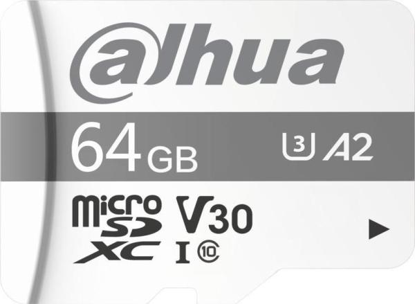 Image du produit Dahua Technology DHI-TF-P100/64 GB, 64 GB, MicroSDXC, Class 10, UHS-I, 100 MB/s, 38 MB/s (64 Go, microSDXC, U3, UHS-I)