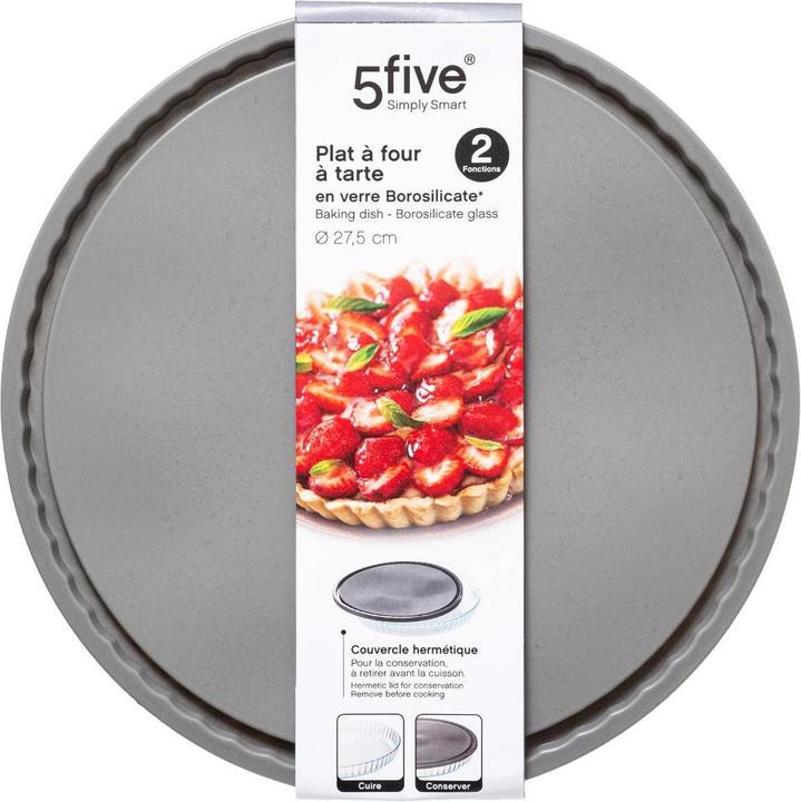 Produktbild 5Five Kuchenform aus Glas mit Deckel (27.50 cm)