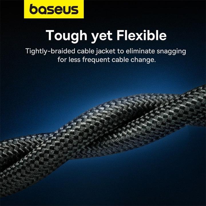 Image du produit Baseus Câble réseau en fil métallique cat.7 Ethernet RJ45, 10Gbps, 20m (noir) (S/FTP, CAT7, 20 m)
