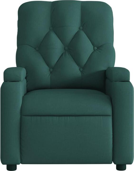 Image du produit VidaXL Fauteuil de massage vert foncé Tissu,Couleur : vert foncé,Matériaux