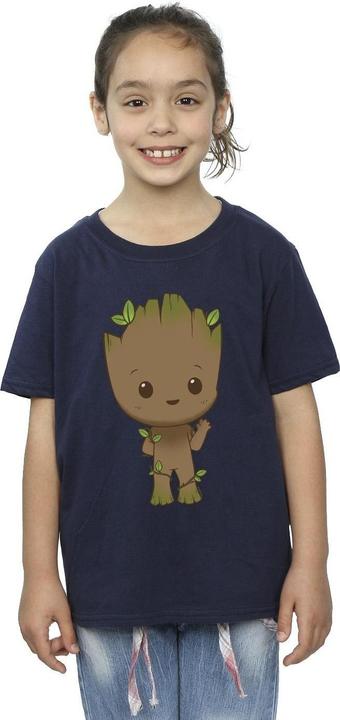 Image du produit - T-shirt AM GROOT CHIBI WAVE POSE - Fille (128)