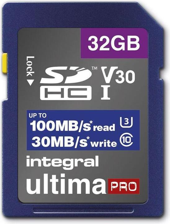 Produktbild SDHC Karte 32GB U3 V30 (32 GB, SD, U3, UHS-I)