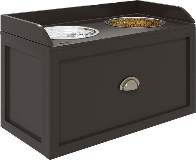 Immagine prodotto Swisshandel24 Ciotola per cani, ciotola per cibo da 2 x 2 litri, ciotola per cibo rialzata con cassetto, ciotola (2 l)