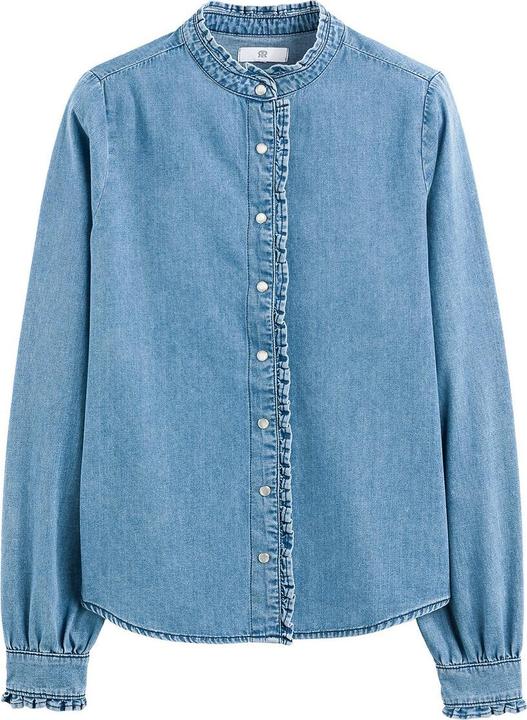 La Redoute Collections Langärmelige Jeansbluse