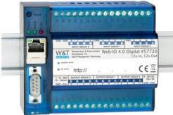Immagine prodotto W&T Web-IO 4.0 Digitale, 12x ingresso, 12x uscita Controlla, registra e analizza i segnali di