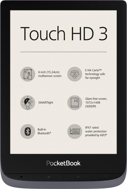 PocketBook Touch HD 3 (6", 16 GB, Metallic Rey)