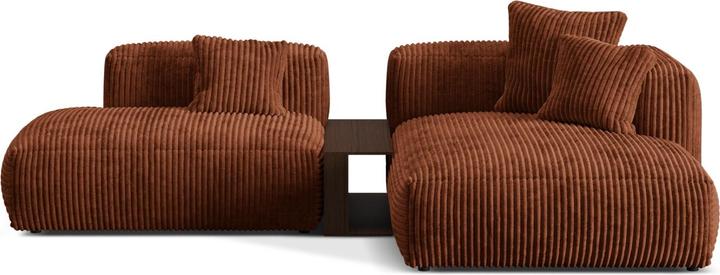 Image du produit Micadoni Canapé D'Angle Droit Modulaire, "Martina", 2 Places, 285x176x75 Fabriqué en Europe (Canapé d'angle)