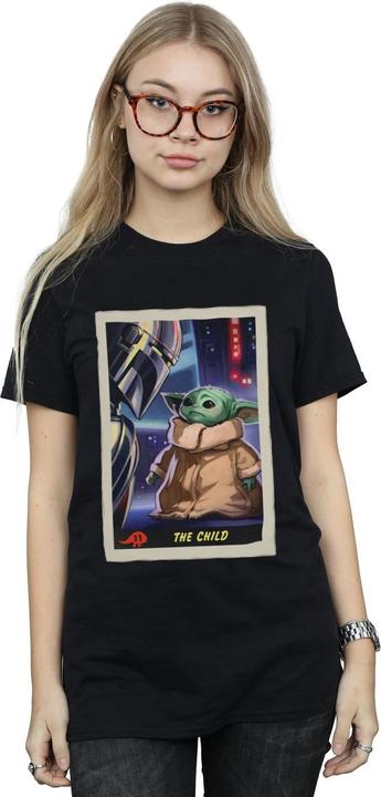 Immagine prodotto Star Wars The Mandalorian The Child Card Maglietta Ampia Donna (M)