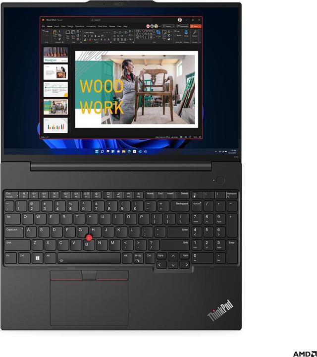 Actual product image Lenovo ThinkPad E16 Gen 1 (16", AMD Ryzen 5 7530U, 16 GB, 512 GB, DE)