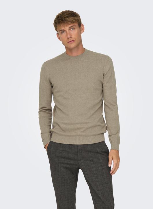 Produktbild Only & Sons Normal geschnitten Rundhalsausschnitt Pullover Strickpullover (L)