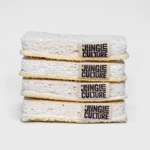 Immagine prodotto Jungle Culture Spugne ecologiche per lavare i piatti (4 pz.)