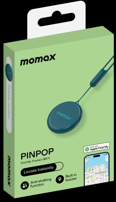 Image du produit Momax Pinpop Apple Find My Certificated Tracker Bleu étang