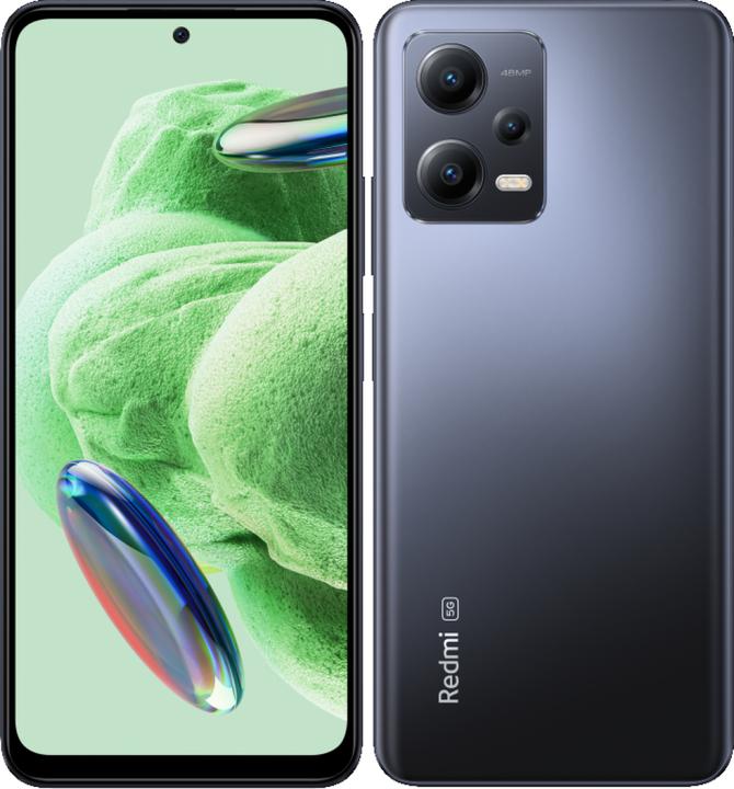 Actual product image Xiaomi Redmi Note 12 5G (128 GB, Onyx Gray, 6.65", Hybrid Dual SIM, 0.00 Mpx, 5G)