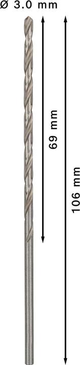 Image du produit Bosch Professional Zubehör Foret hélicoïdal PRO Metal HSS-G, 3,2 x 69 x 106 mm (3,2 mm)