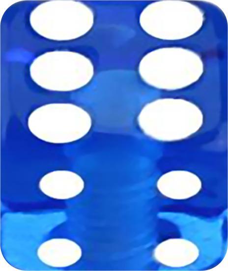 Produktbild Star Piercing Würfel dunkelblau transparent (Acryl)