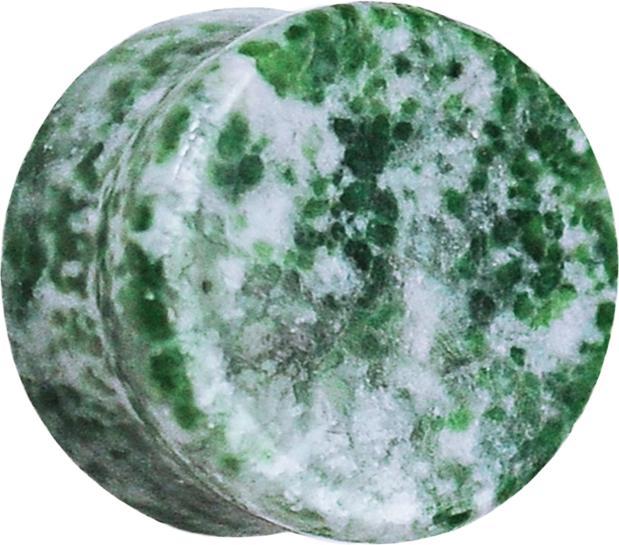 Produktbild Star Piercing Flared Plug aus Amazonit Stein (Chirurgenstahl 316L, ohne MessingMineralisch)