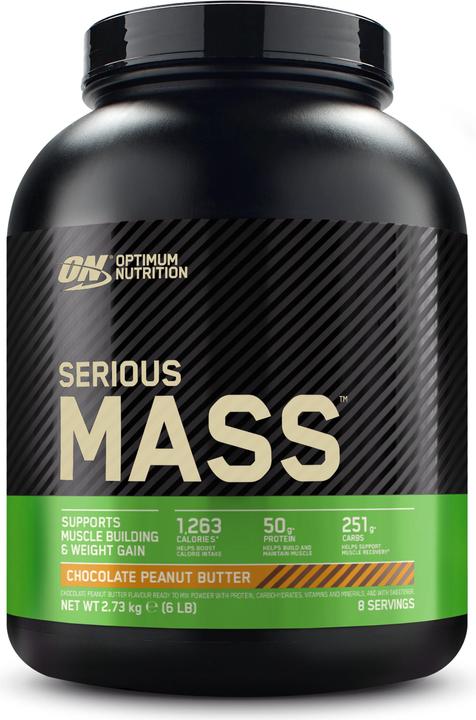 Actual product image Optimum Nutrition serious mass (Peanut Butter, Chocolate, 1 pcs., 2722 g)