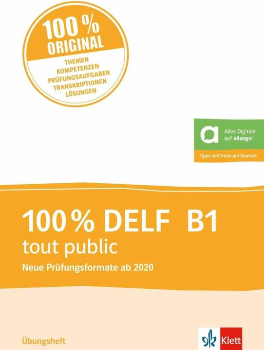 Immagine prodotto 100% DELF B1 tout public - Neue Formate ab 2020 (Francese, Tedesco, 2023)