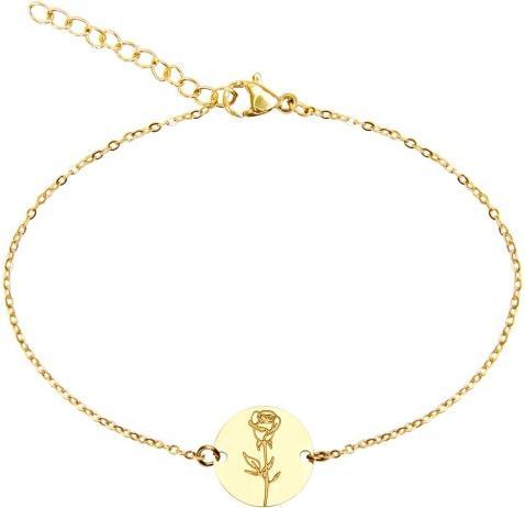 Produktbild HCA Armband - "Your Flower" - Edelstahl vergoldet - Rose (Edelstahl)