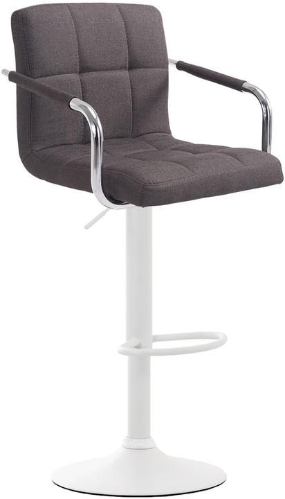 Actual product image CLP Barstool Lucy V2 Fabric white, dark grey